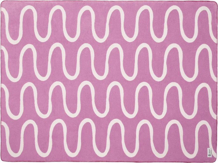 Pătură roz 150x200 cm Swirl – noo.ma