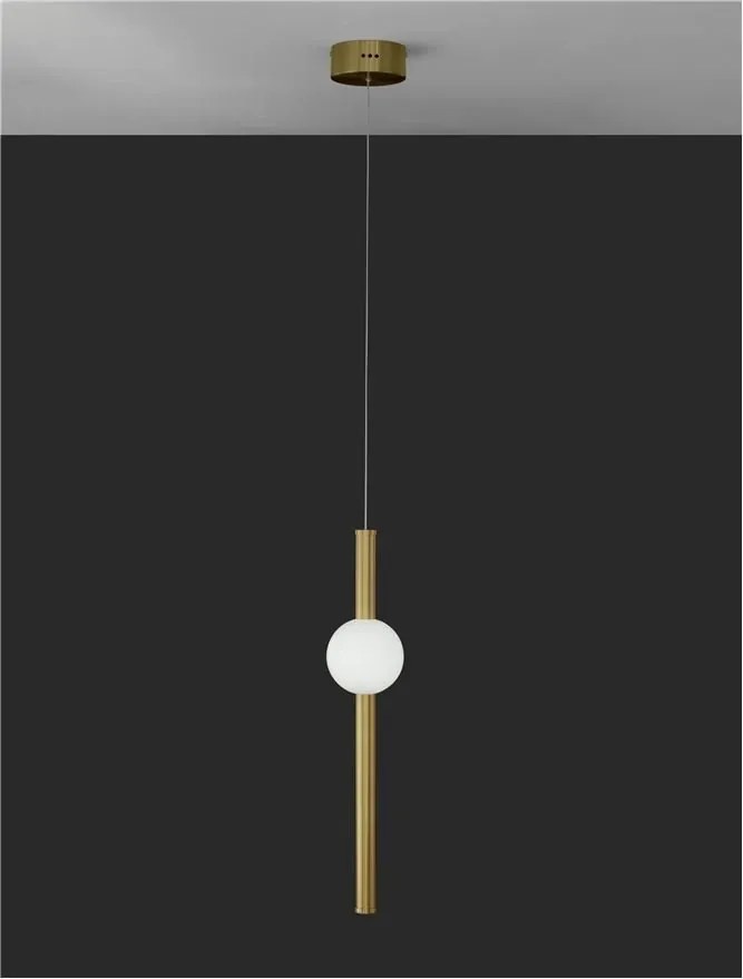 Pendul LED design modern Neutron auriu 12cm