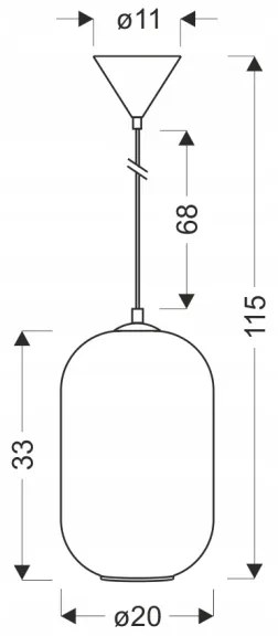 Lustră suspendată pe cablu CRESTO, 1x E27/40W/230V, albă