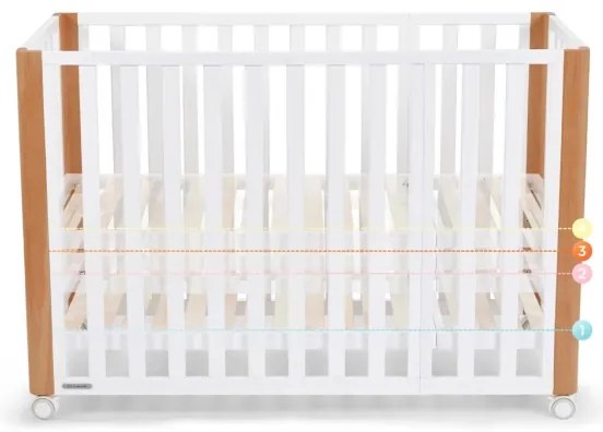 KINDERKRAFT SELECT KOYA Premium - Pătuț 4 în 1 pentru copii, fag/pin