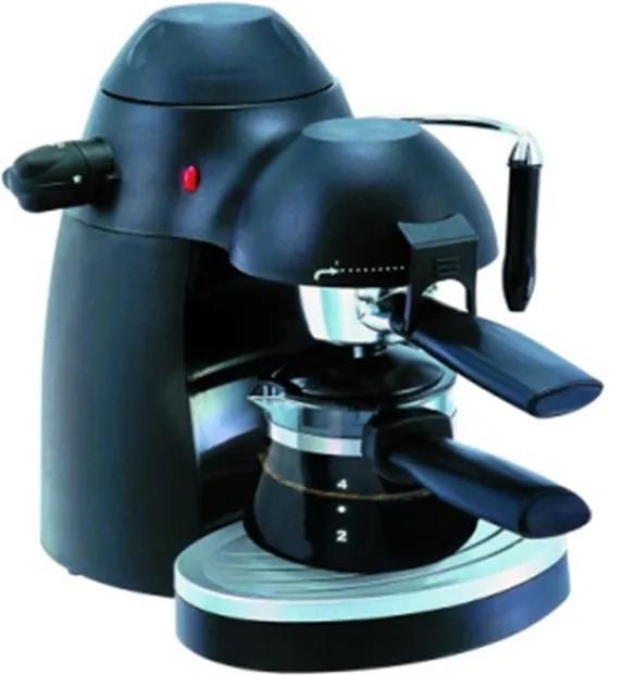 Espressor Cafea Manual Clasic Hausberg, 3.5 Bar, 650 W, 4 Cești, Sistem Spumare, Cappuccino, Negru HB-3710