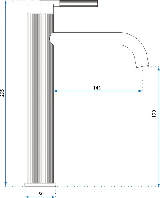 Baterie pentru baie Rea Argon auriu periat