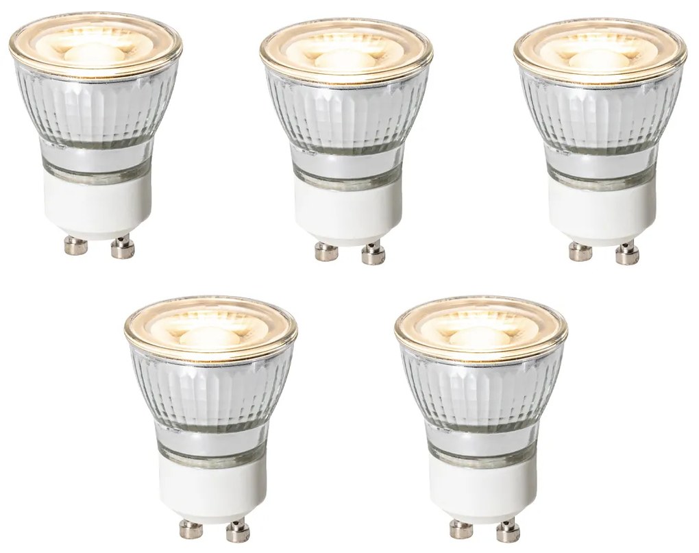 Set de 5 Becuri LED GU10 dimabile în 3 trepte 35mm 4W 220 lm 3000K