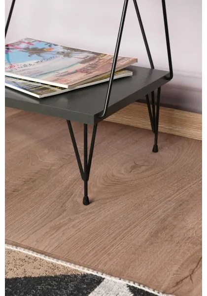 Bibliotecă BALABAN 165x48 cm antracit/neagră