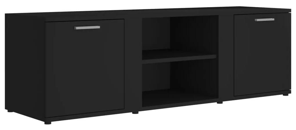 801162 vidaXL Comodă TV, negru, 120 x 34 x 37 cm, PAL
