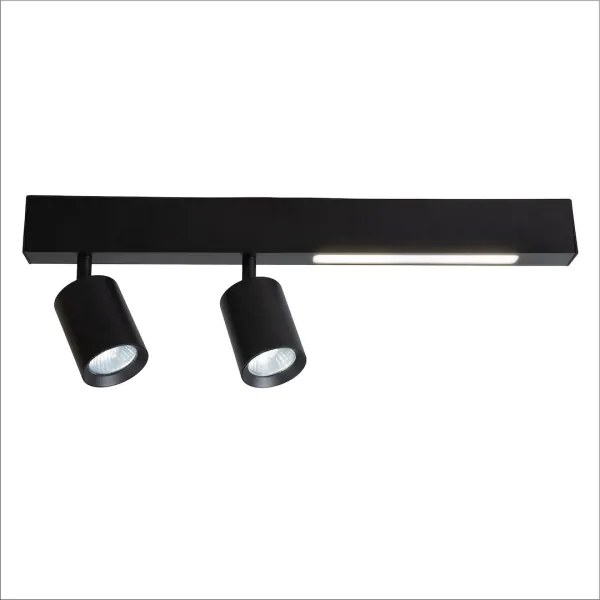 Spot LED MAGNET LED/5W/230V + 2xGU10/60W 3000/4000K negru