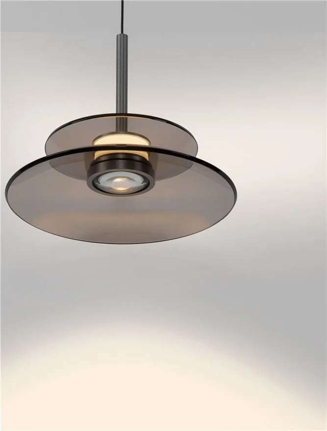 Lustra LED design ambiental Esti maro inchis 23cm