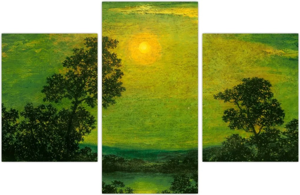 Tablou - Imitator of Ralph Albert Blakelock, Moonlight, reproducere (90x60 cm)
