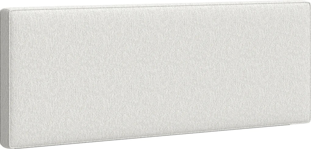 HOMCOM Tăblie montată pe perete pentru pat, 160 x 10 x 60 cm, husă textilă, alb crem | Aosom Romania