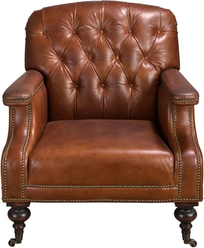 Fotoliu design italian, Piele Naturala, Chesterfield 5163