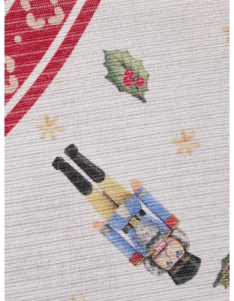 Covor roșu rotund ø 160 cm cu model de Crăciun Toy's Delight Nutcracker – Villeroy&amp;Boch