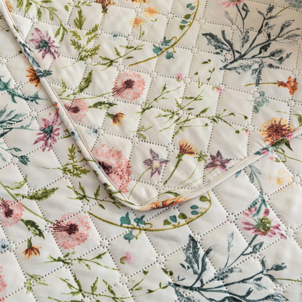 Cuvertura de pat HERBALIS crem Dimensiune: 220 x 240 cm