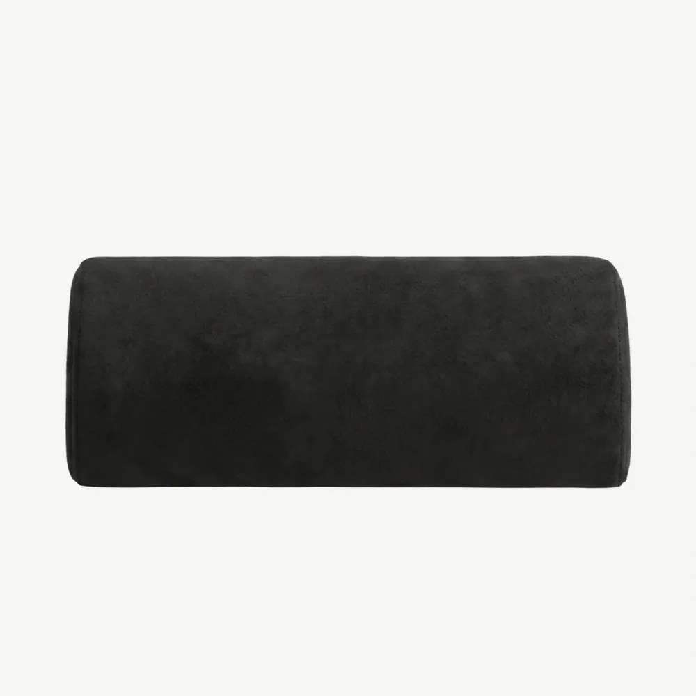 Perna/suport ortopedic pentru picioare ORTO 200 memory foam, husa catifea, Negru