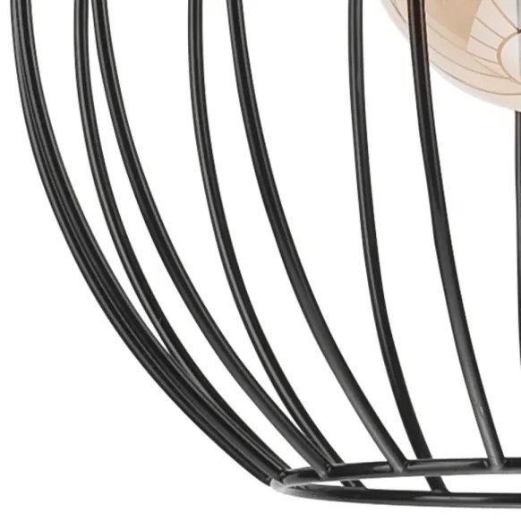 Lustră pe cablu ZOYA 1xE27/60W/230V neagră