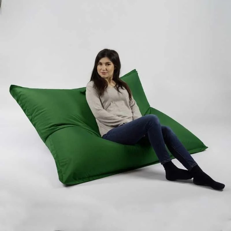 Fotoliu tip Perna Magic Pillow, Material impermeabil - Verde