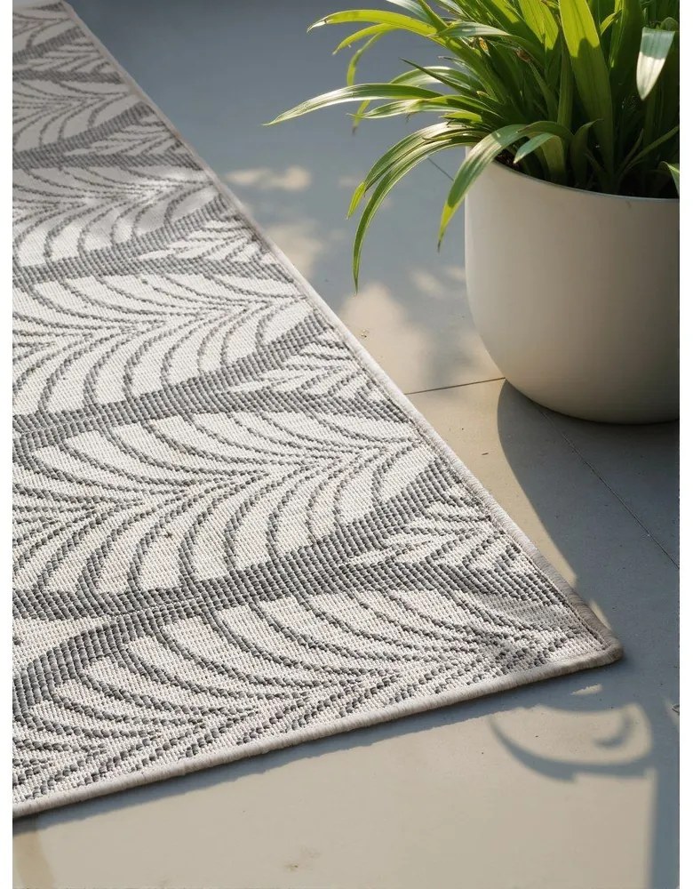 Covor pentru exterior și interior gri/fildeș 120x170 cm Duet Liora – NORTHRUGS