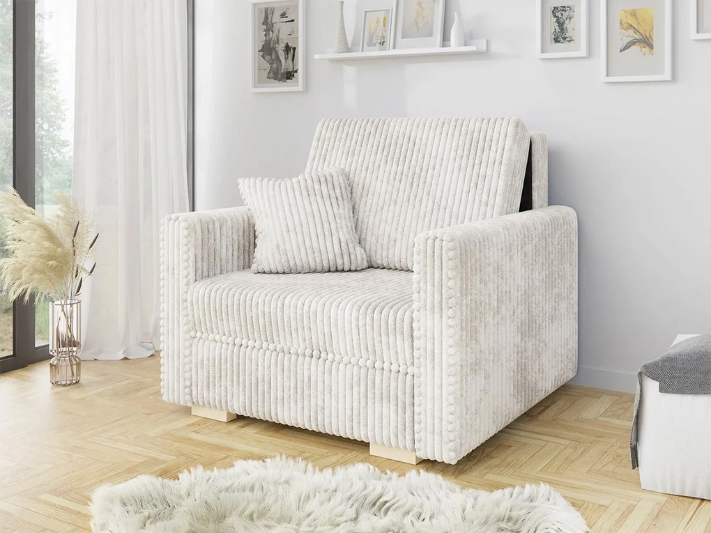 Fotoliu extensibil Clovea Pano I (Alb) (cu sp. depozitare). Promo -17%. 1105665