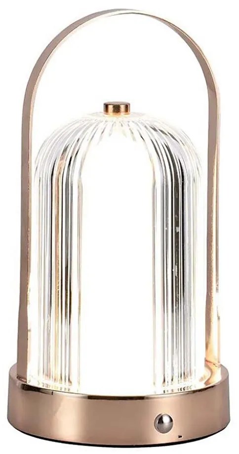 Lampă de birou LED reglabilă LED/1W/5V 3000-6000K 1800 mAh cupru