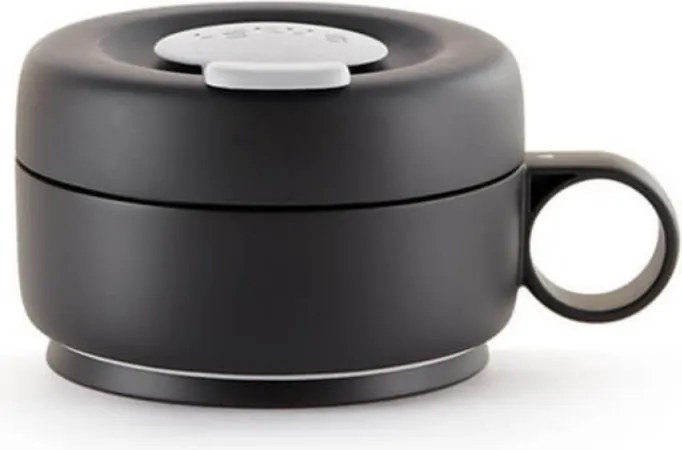 Cana pliabila Lekue On The Go 1010232, 350 ml, -20/+100 °C, Inchidere ermetica si etansa, Gri