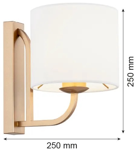 Lampă de perete MARANELLO 1xE27/15W/230V Argon 8356