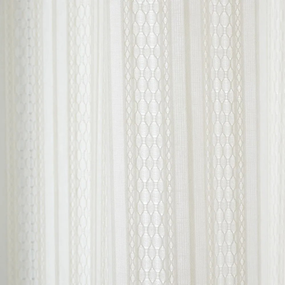 Perdea albă din bumbac 140x122 cm Zofia Broderie Anglaise – Pineapple Elephant