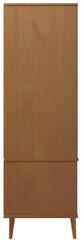 Sifonier, maro, 90x55x175 cm, lemn masiv de pin 1, Maro