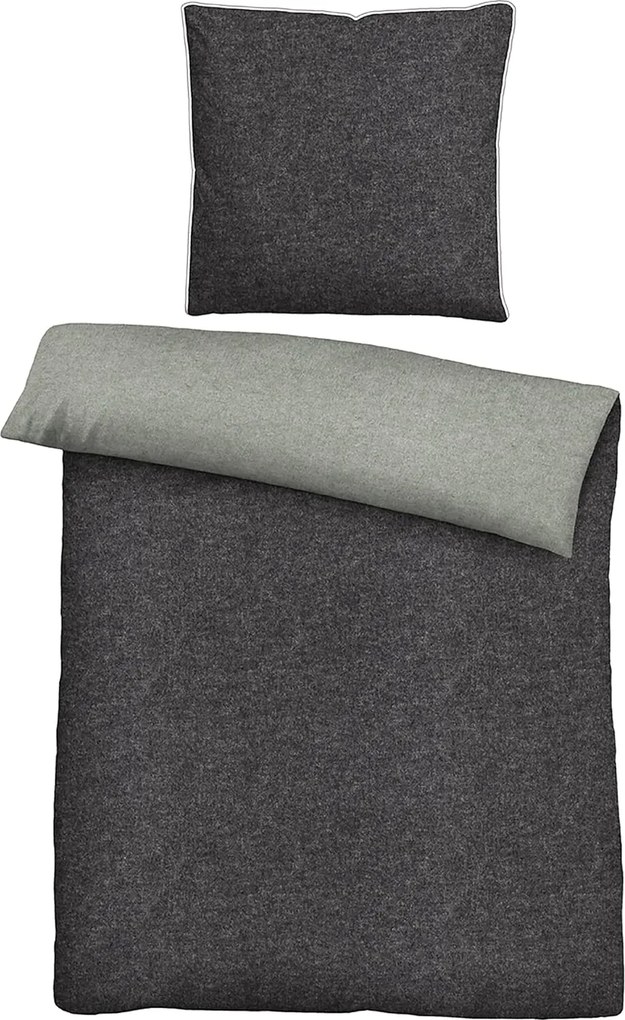 Lenjerie de pat din bumbac VELORIA gri Dimensiune lenjerie de pat: 70 x 80 cm | 140 x 200 cm