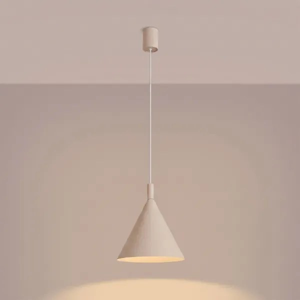 Sollux SL.2524 - Lampă suspendată pe cablu NOX 1xE27/15W/230V crem