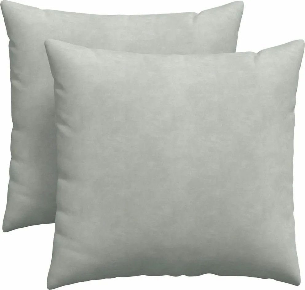 vidaXL Perne pentru canapea 2 pcs Gri deschis 45 x 45 cm