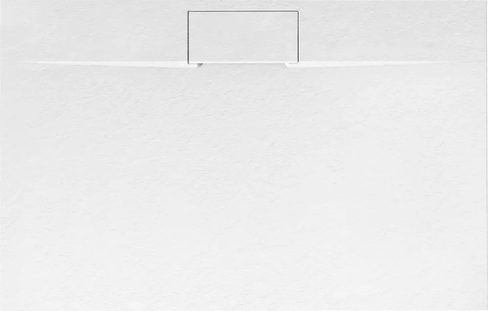 Cadita de dus Bazalt Long 90x120 cm alb