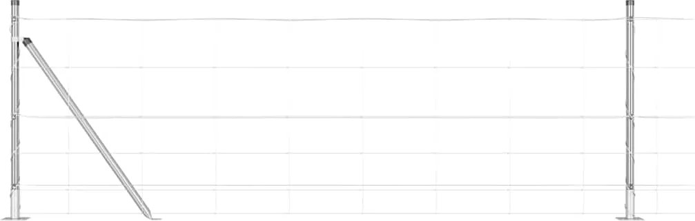 vidaXL Stâlp de gard. Galvanizat 50 x 0,8 m Oțel