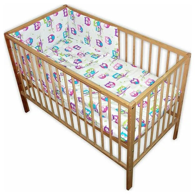 Lenjerie patut Hubners Bufnite 4 piese multicolor