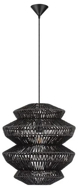 Lustra/Pendul design natural NUA negru