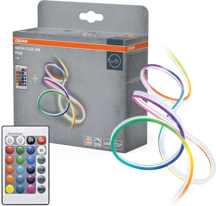 Osram - bandă LED RGB dimabilă NEON FLEX 2m LED/4W/5V + telecomandă