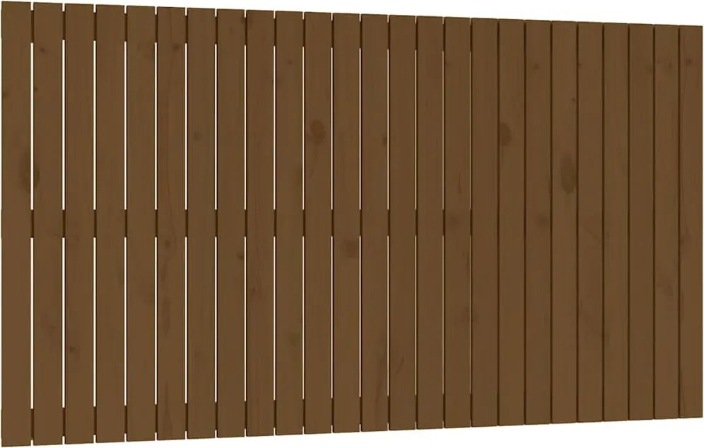 vidaXL Tăblie de pat pentru perete, maro miere, 159,5x3x90 cm