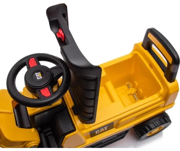 Încărcător frontal fără pedale pentru copii CAT galben/negru
