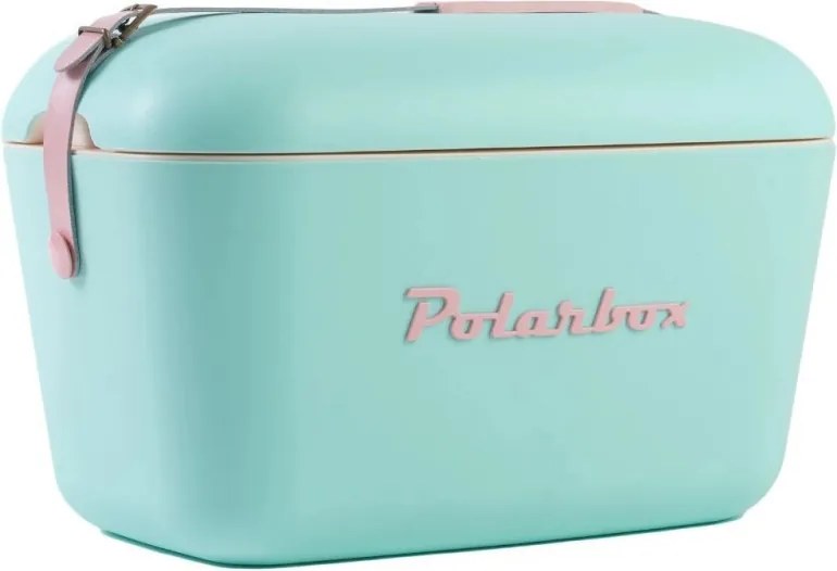Geanta frigorifica Polarbox Pop, 12 litri, Polistiren AIRPOP, 5-15°C pana la 24 h, Albastru/Roz