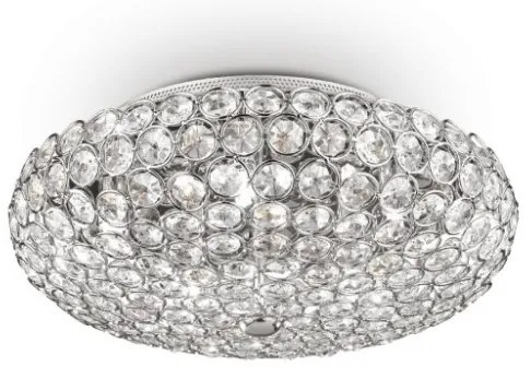 Plafonieră LED de cristal Ideal Lux KING 5xG9/3W/230V d. 38 cm crom