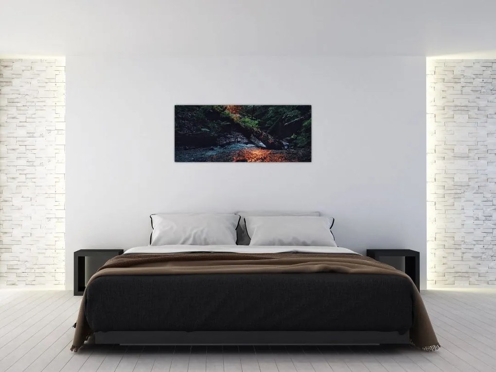 Tablou cu râu montan (120x50 cm)