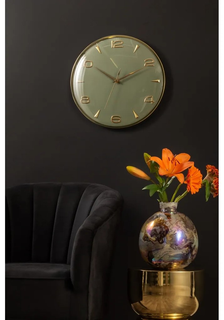 Karlsson 6017GR ceas de perete design, gri,diametru 40 cm