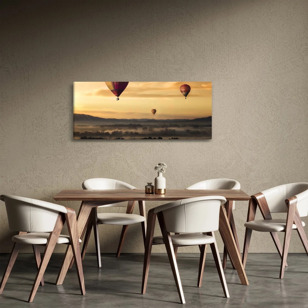 Tablou cu baloane zburând (120x50 cm)