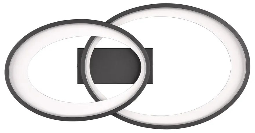 Plafonieră neagră-albă LED 30x57 cm Malaga – Reality