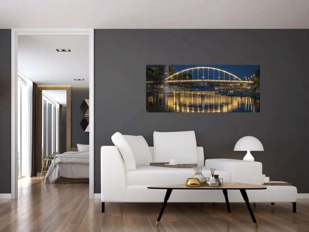 Tablou cu făntână arteziană (120x50 cm)