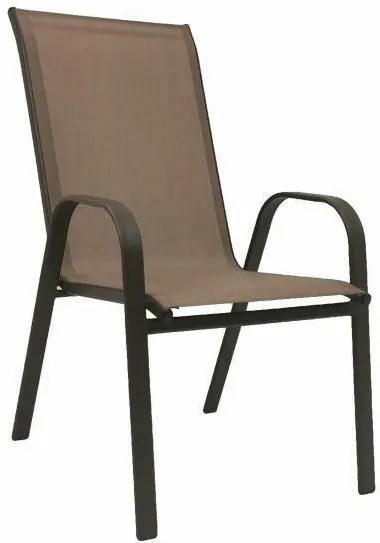 Set 4 bucati scaune de gradina TAVERNO maro/negru
