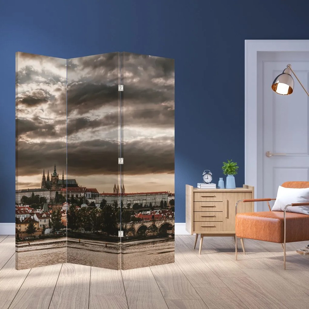 Paravan - Praga înnorită (126x170 cm)
