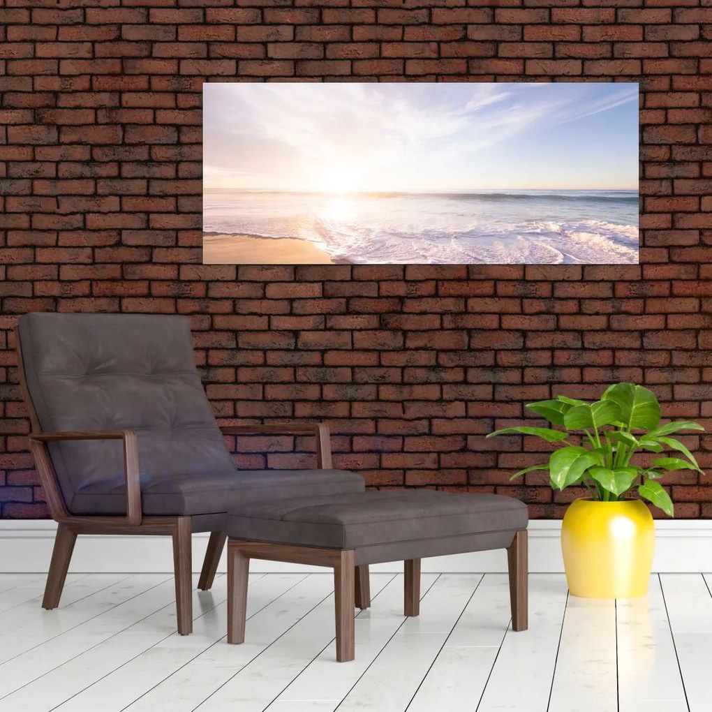 Tablou cu plaja cu nisip (120x50 cm)