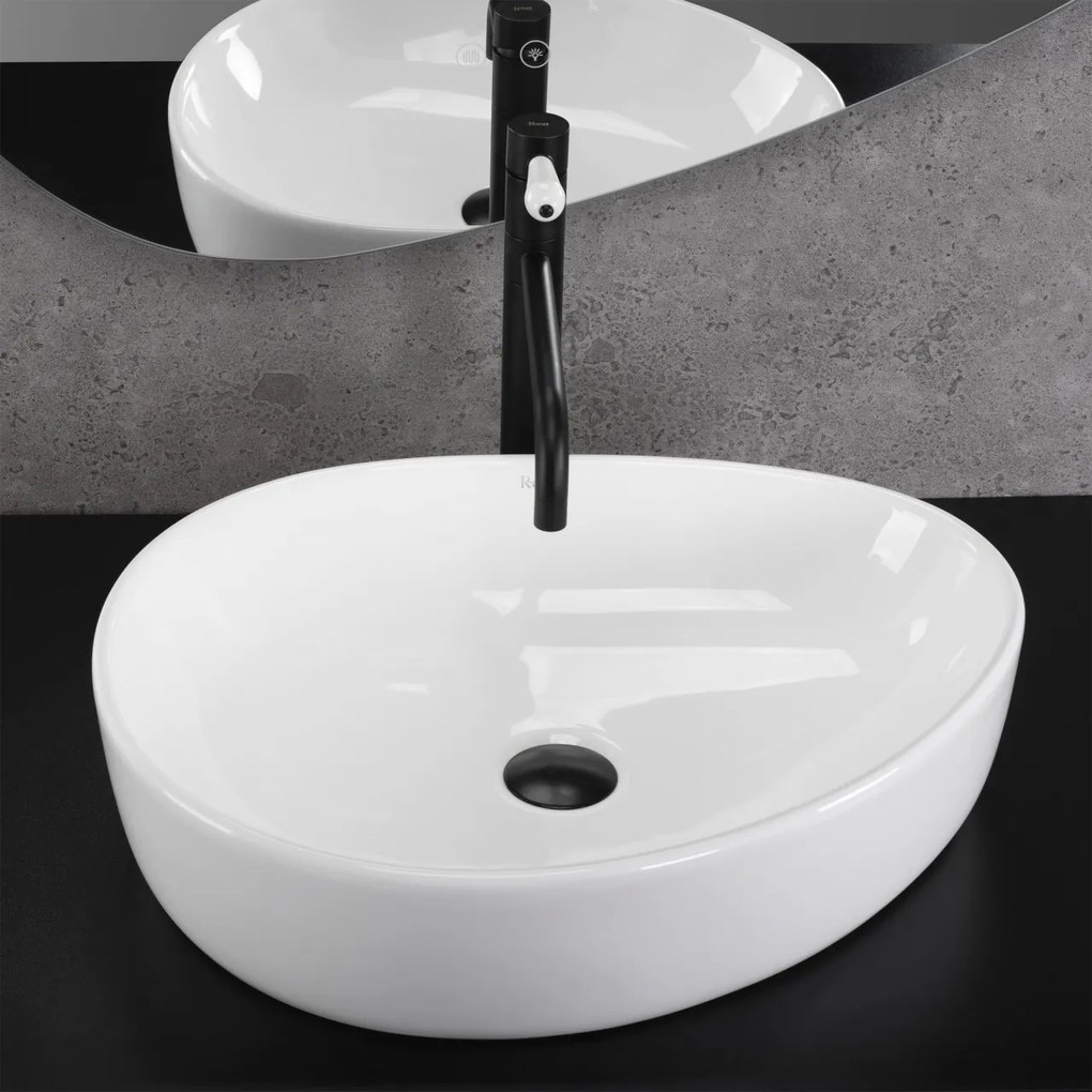 Lavoar Vanila alb L51 cm