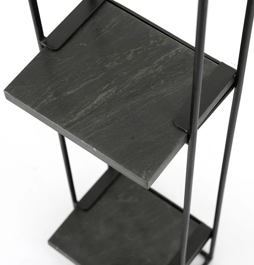 Etajera din marmura si fier Shelly 20x75 cm