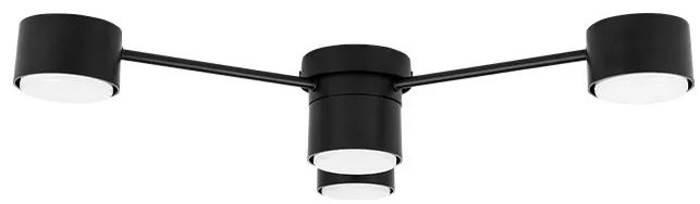 Plafoniera Guliver, 4xGX53, 85 cm, neagra, Masterled
