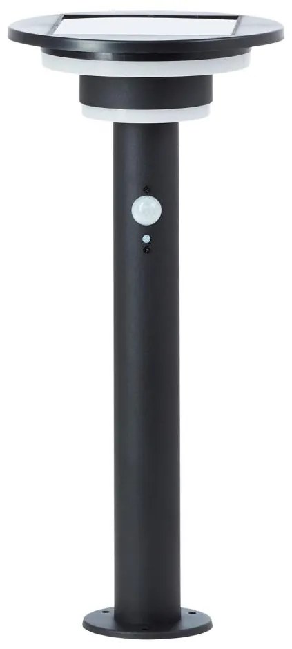 Lampă LED solară cu senzor Brilliant GARVINA LED/3W/3,7V 45 cm IP44 negru